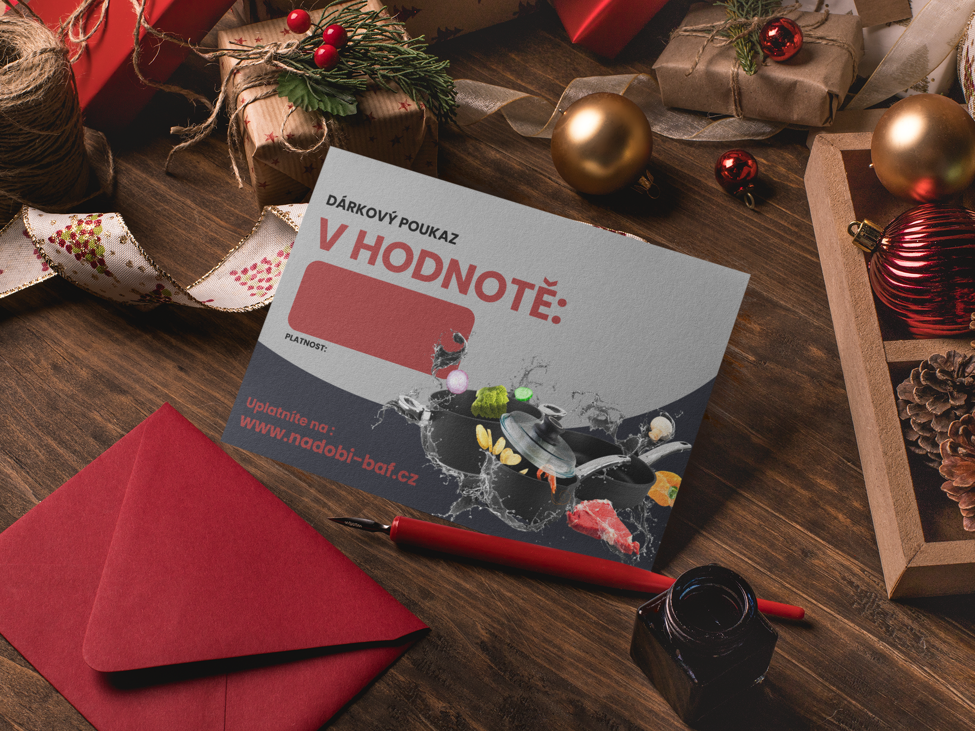 Dárkový poukaz na nádobí baf  