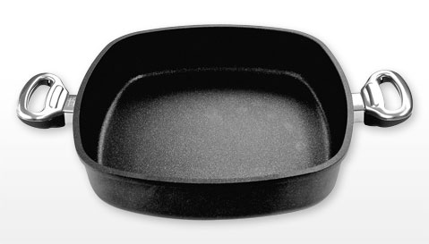 Hranatý titanový kastrol 24x24x7 cm s pokl. 3 l BAF Gigant 
